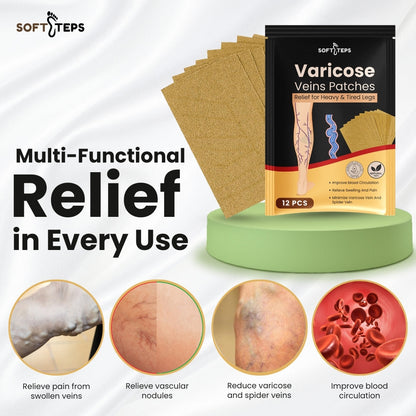 Varicose Veins Patches – Natural Relief for Swelling, Pain & Circulation Support